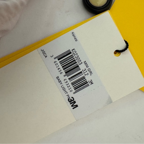 NWT KENZO Baby Elephant Logo 2 Piece Set Top Leggings Pink Reversible Size 3M - Picture 8 of 16